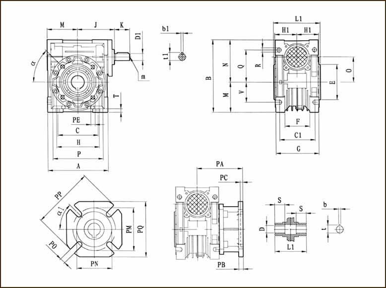 Габаритные и присоединительные размеры.